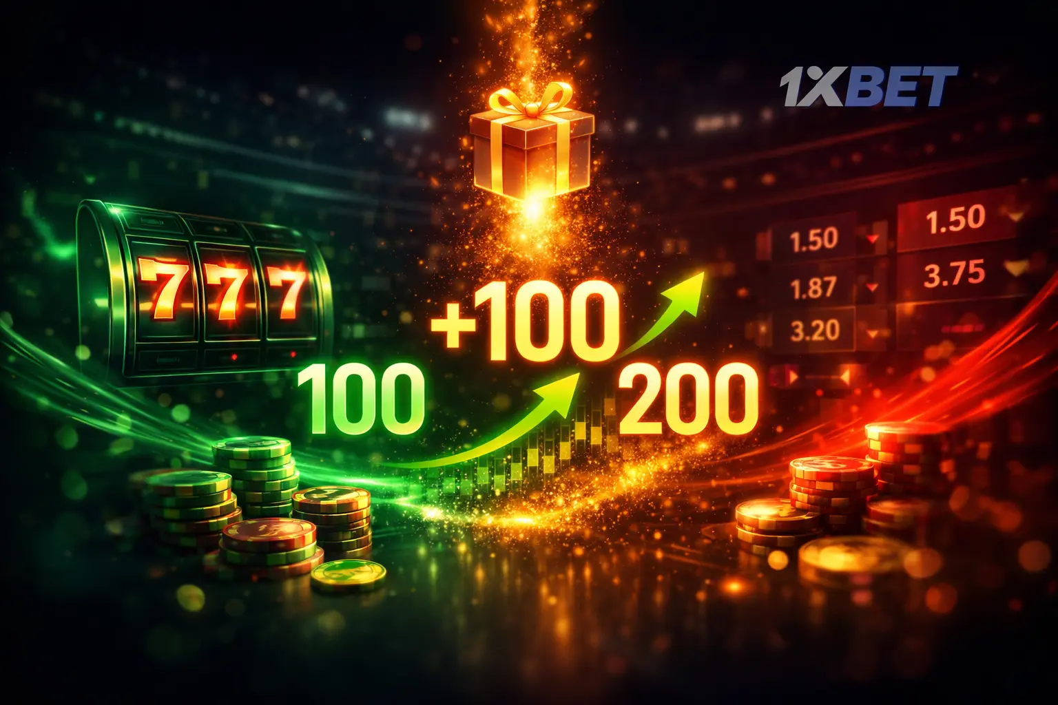Bonos de 1xBet Perú con aumento de saldo y promociones para apuestas y casino